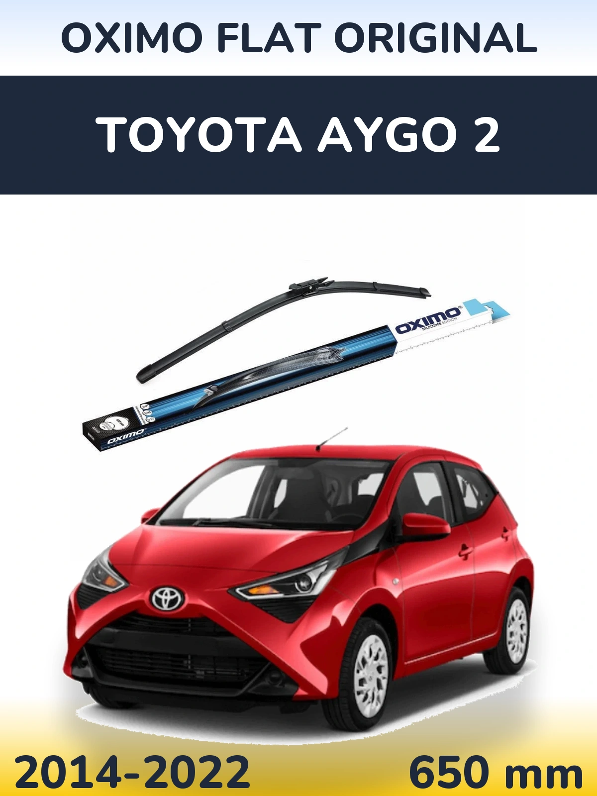 Torkarblad Oximo Flat Original för Toyota Aygo 2
