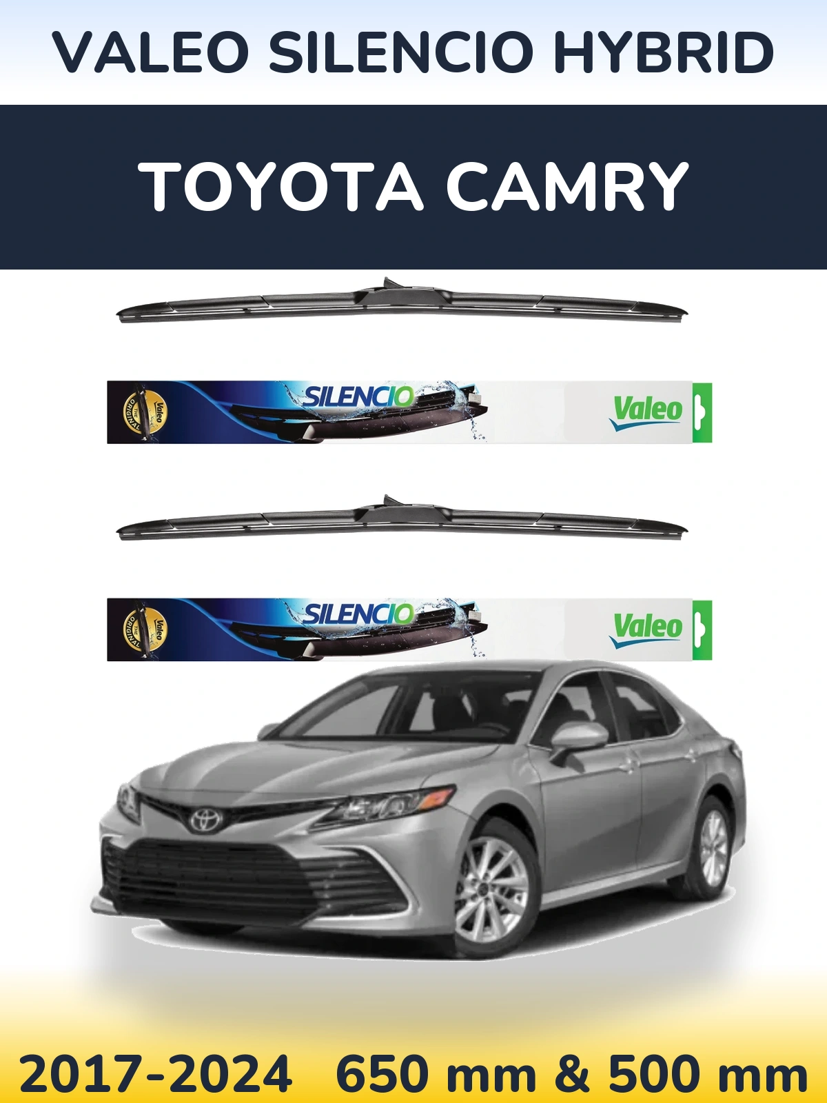 Torkarblad Valeo Silencio Hybrid för Toyota Camry