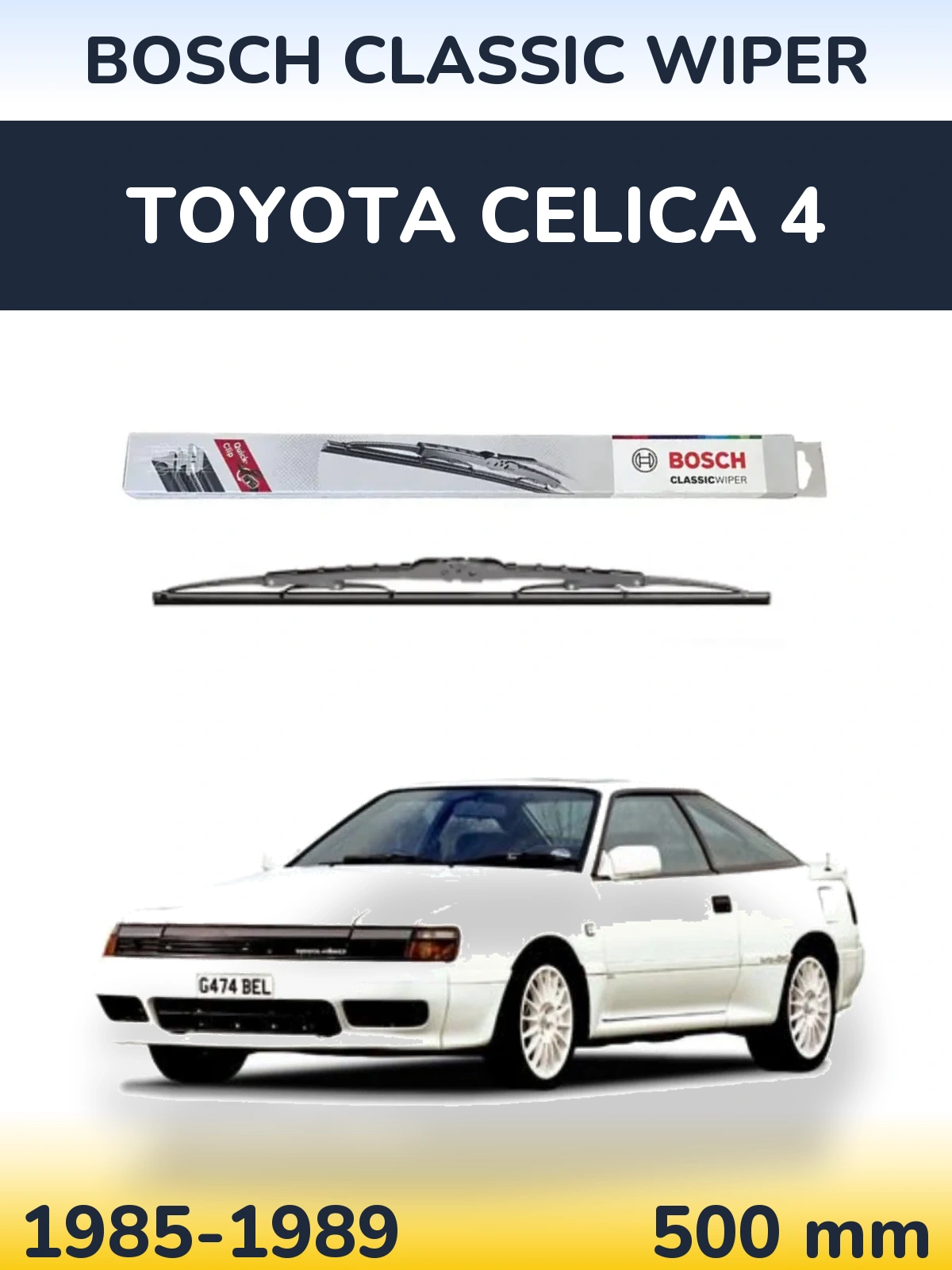 Torkarblad BOSCH Classic Wiper för Toyota Celica 4