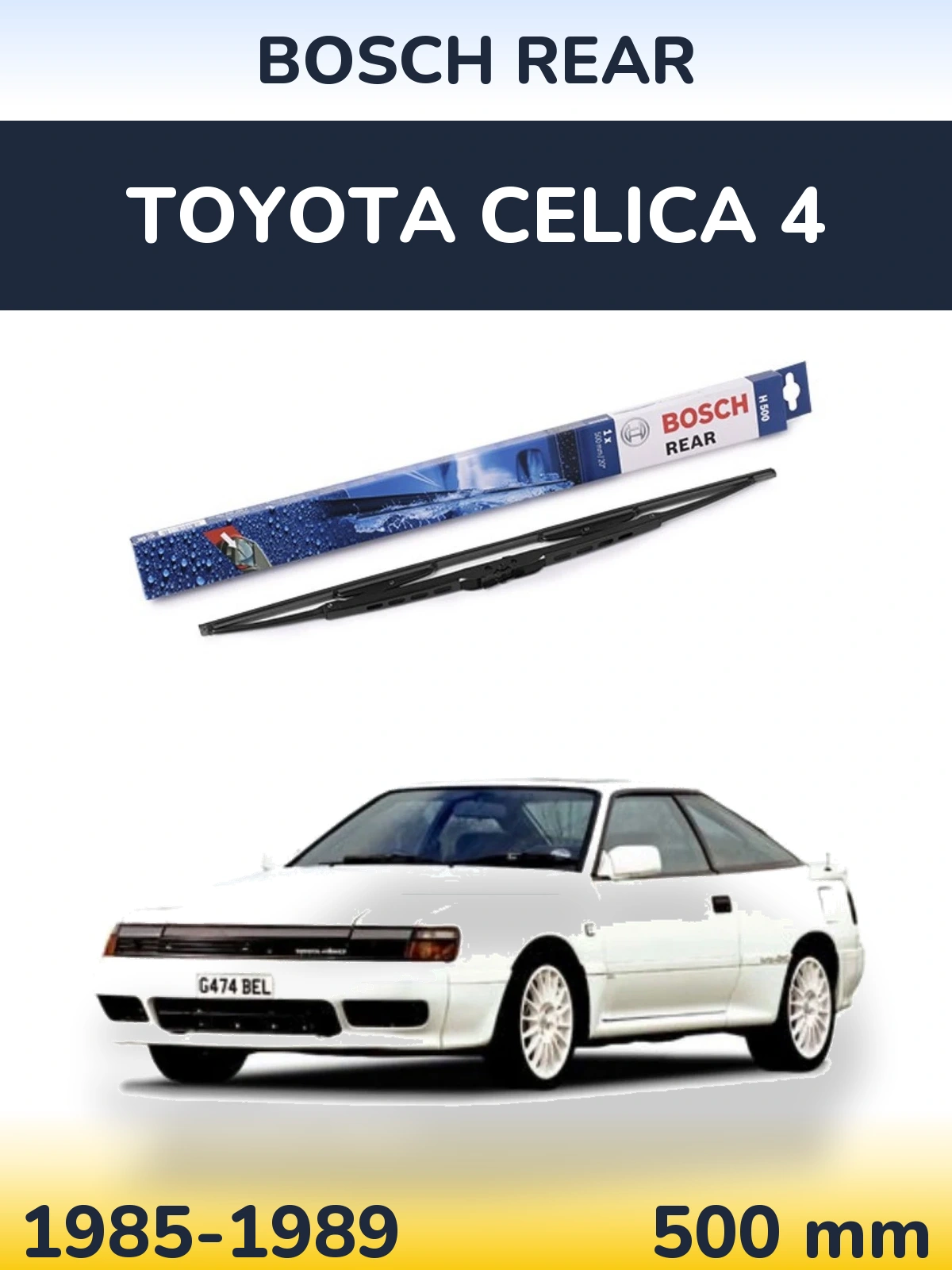 Torkarblad BOSCH Rear för Toyota Celica 4