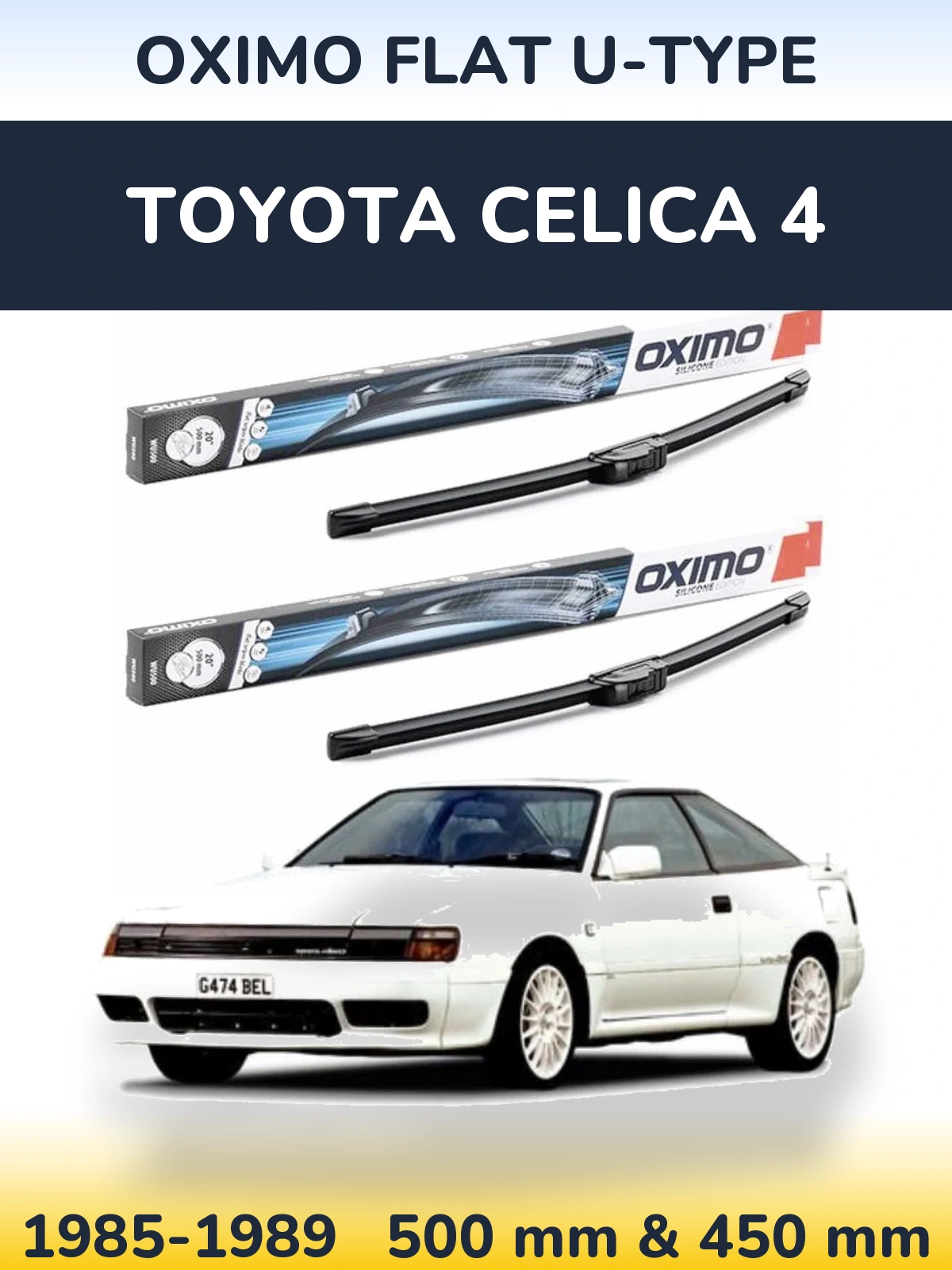 Torkarblad Oximo Flat U-type för Toyota Celica 4