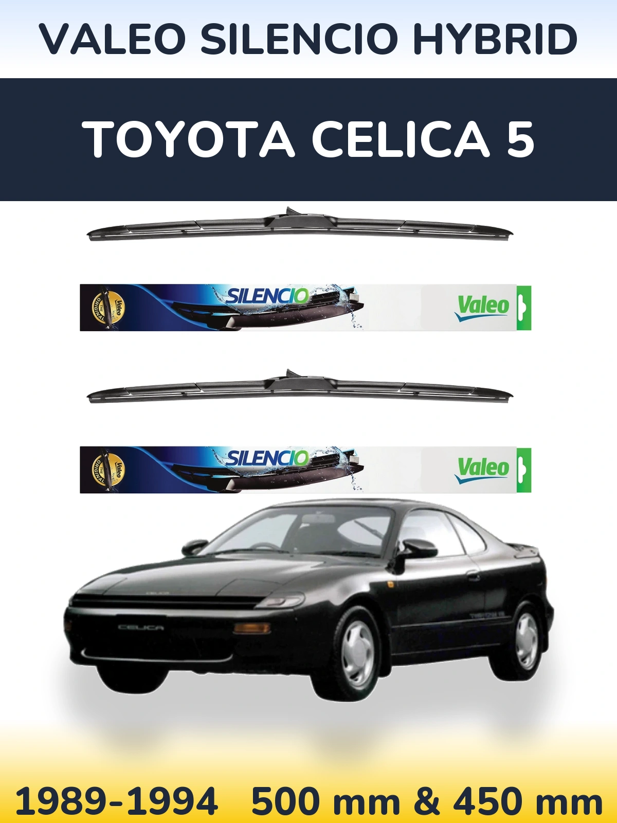 Torkarblad Valeo Silencio Hybrid för Toyota Celica 5