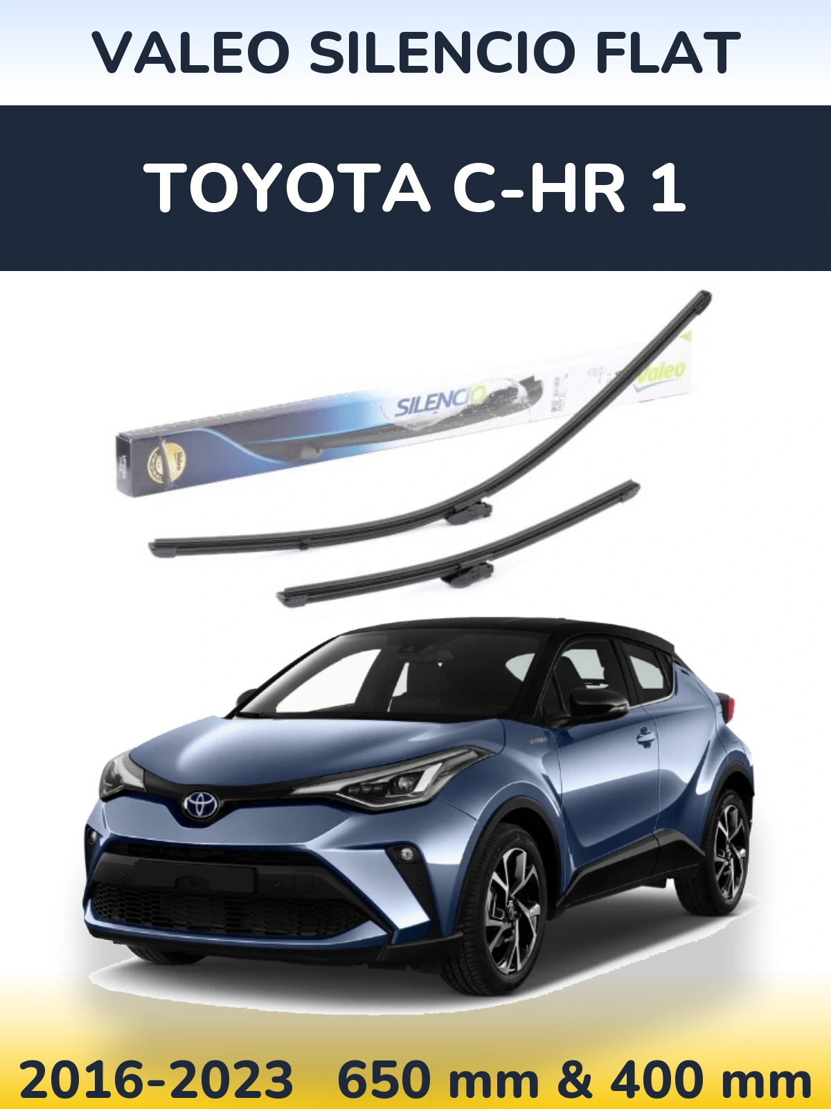 Torkarblad Valeo Silencio Flat för Toyota C-HR 1
