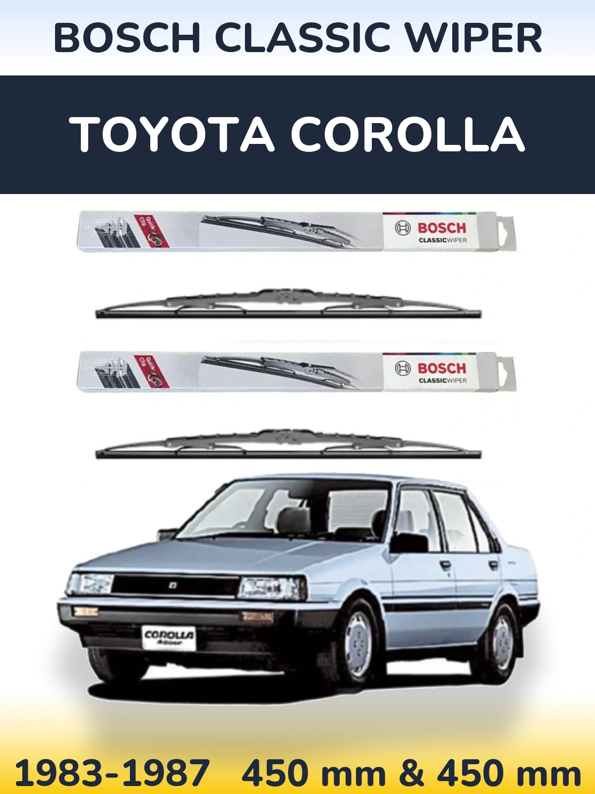 Torkarblad BOSCH Classic Wiper för Toyota Corolla