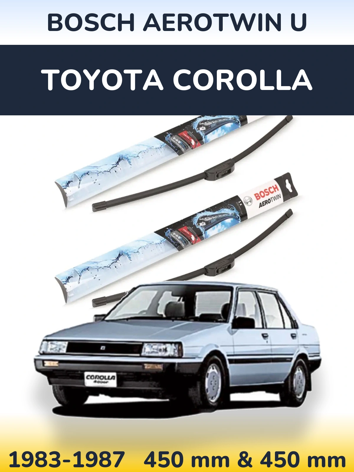 Torkarblad BOSCH AeroTwin U för Toyota Corolla