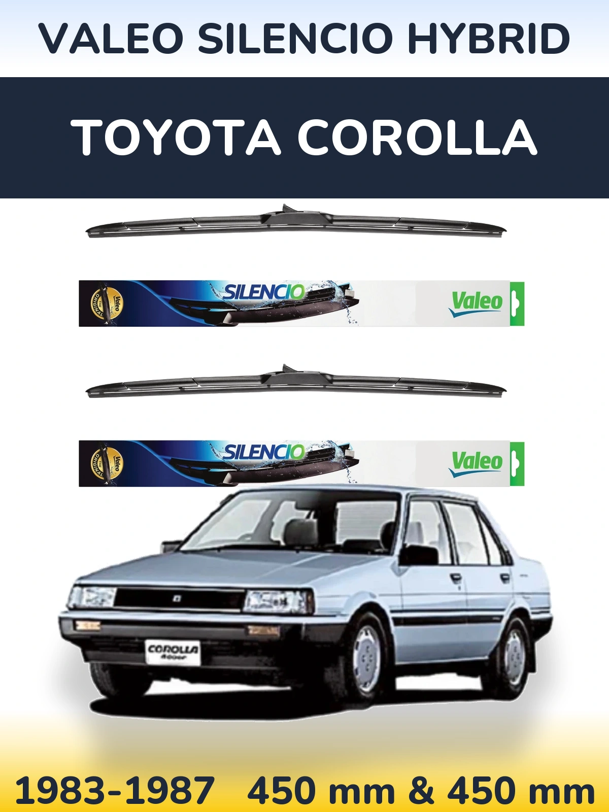 Torkarblad Valeo Silencio Hybrid för Toyota Corolla