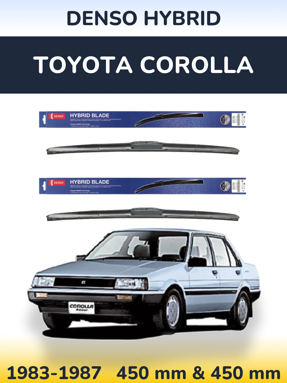 Torkarblad Denso Hybrid för Toyota Corolla
