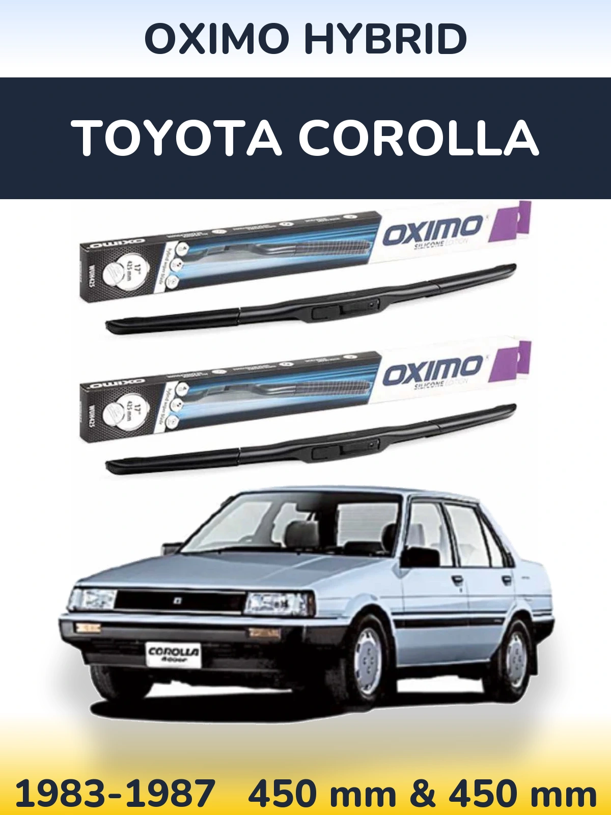 Torkarblad Oximo Hybrid för Toyota Corolla