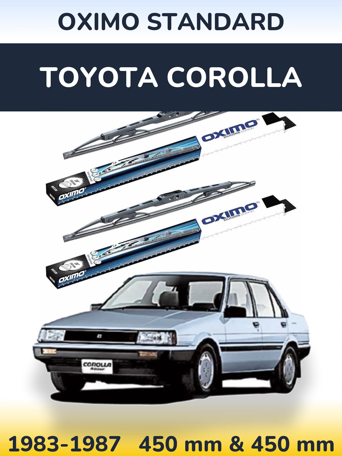 Torkarblad Oximo Standard för Toyota Corolla