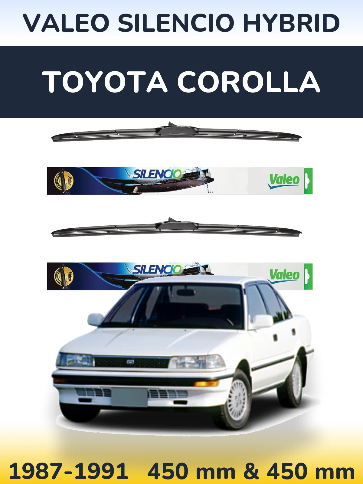 Torkarblad Valeo Silencio Hybrid för Toyota Corolla