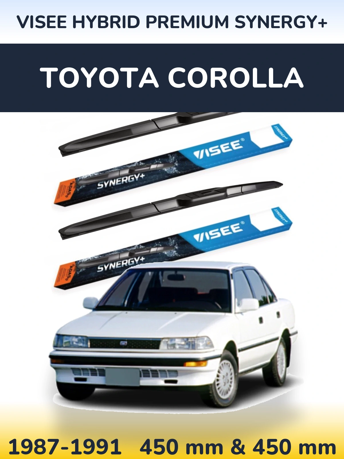 Torkarblad VISEE HYBRID PREMIUM SYNERGY+ för Toyota Corolla