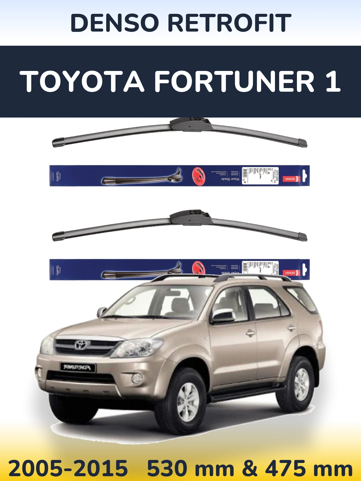 Torkarblad Denso Retrofit för Toyota Fortuner 1