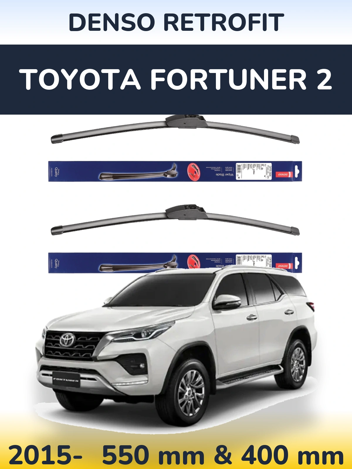 Torkarblad Denso Retrofit för Toyota Fortuner 2