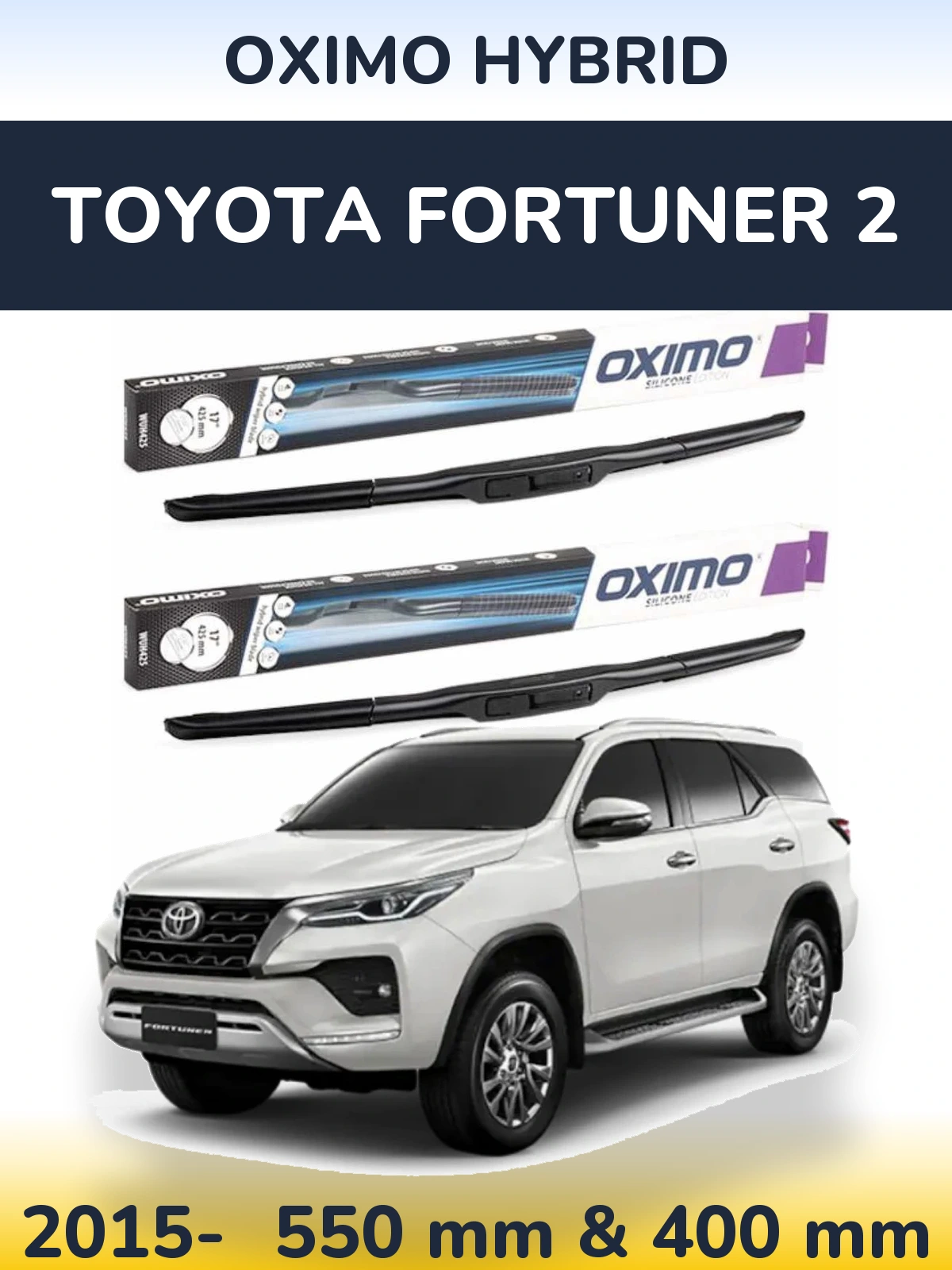 Torkarblad Oximo Hybrid för Toyota Fortuner 2