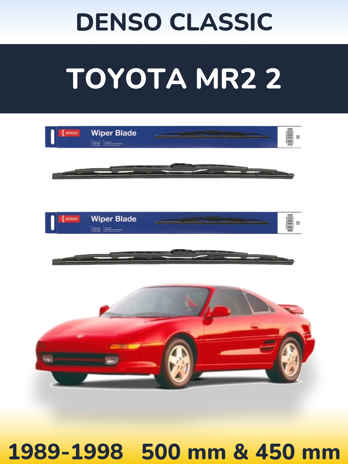 Torkarblad Denso Classic för Toyota MR2 2