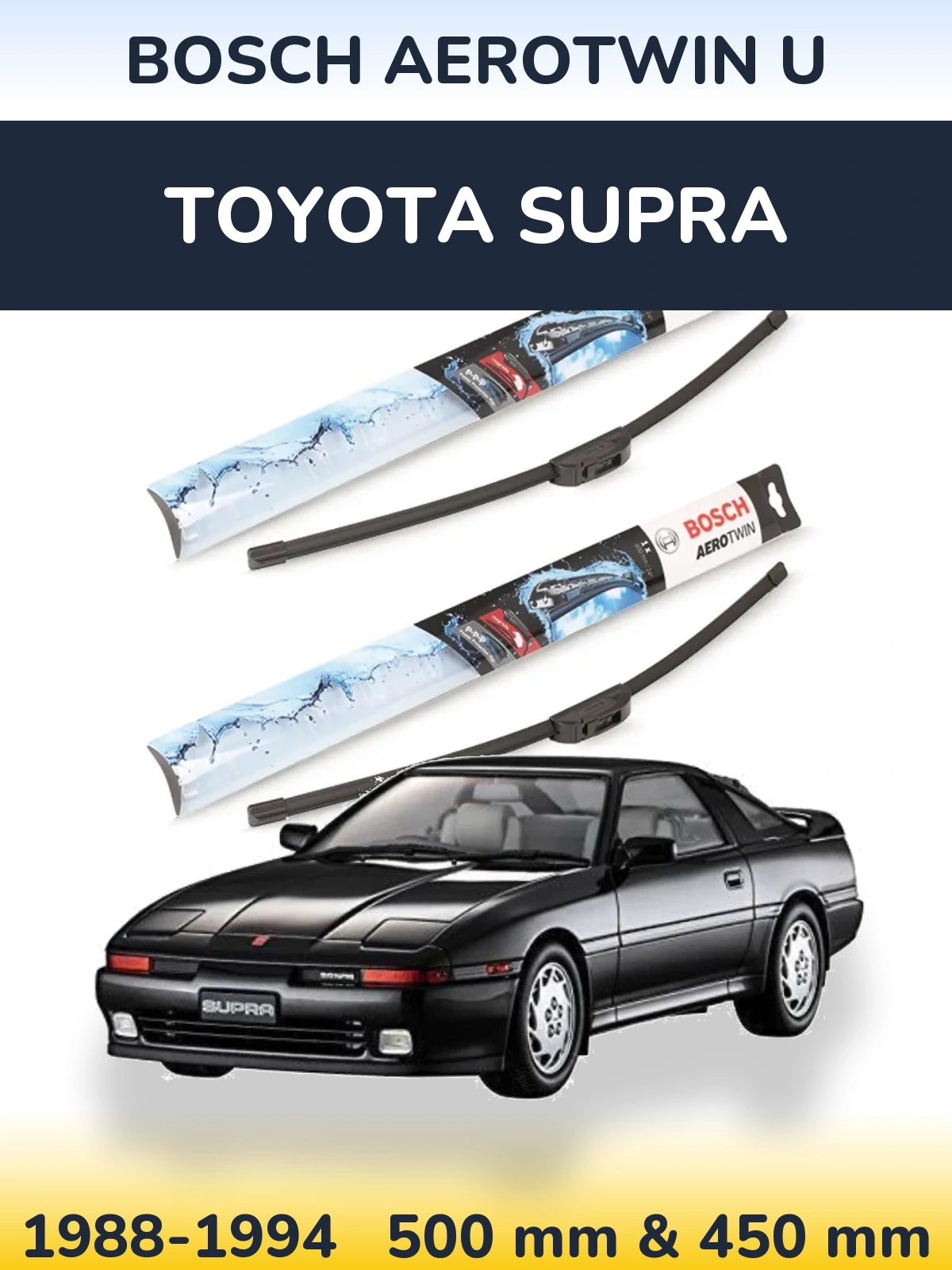 Torkarblad BOSCH AeroTwin U för Toyota Supra