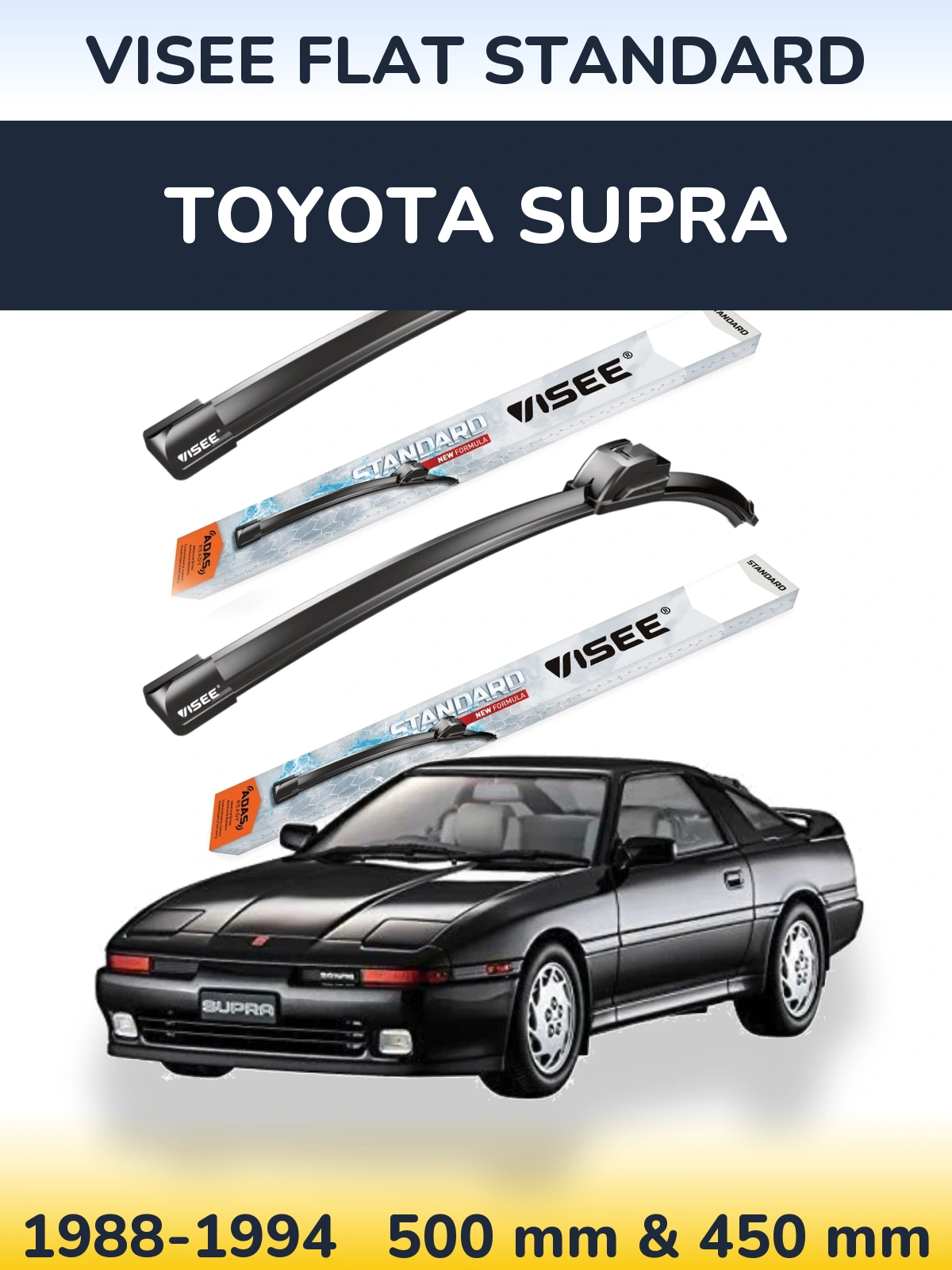 Torkarblad VISEE FLAT STANDARD för Toyota Supra