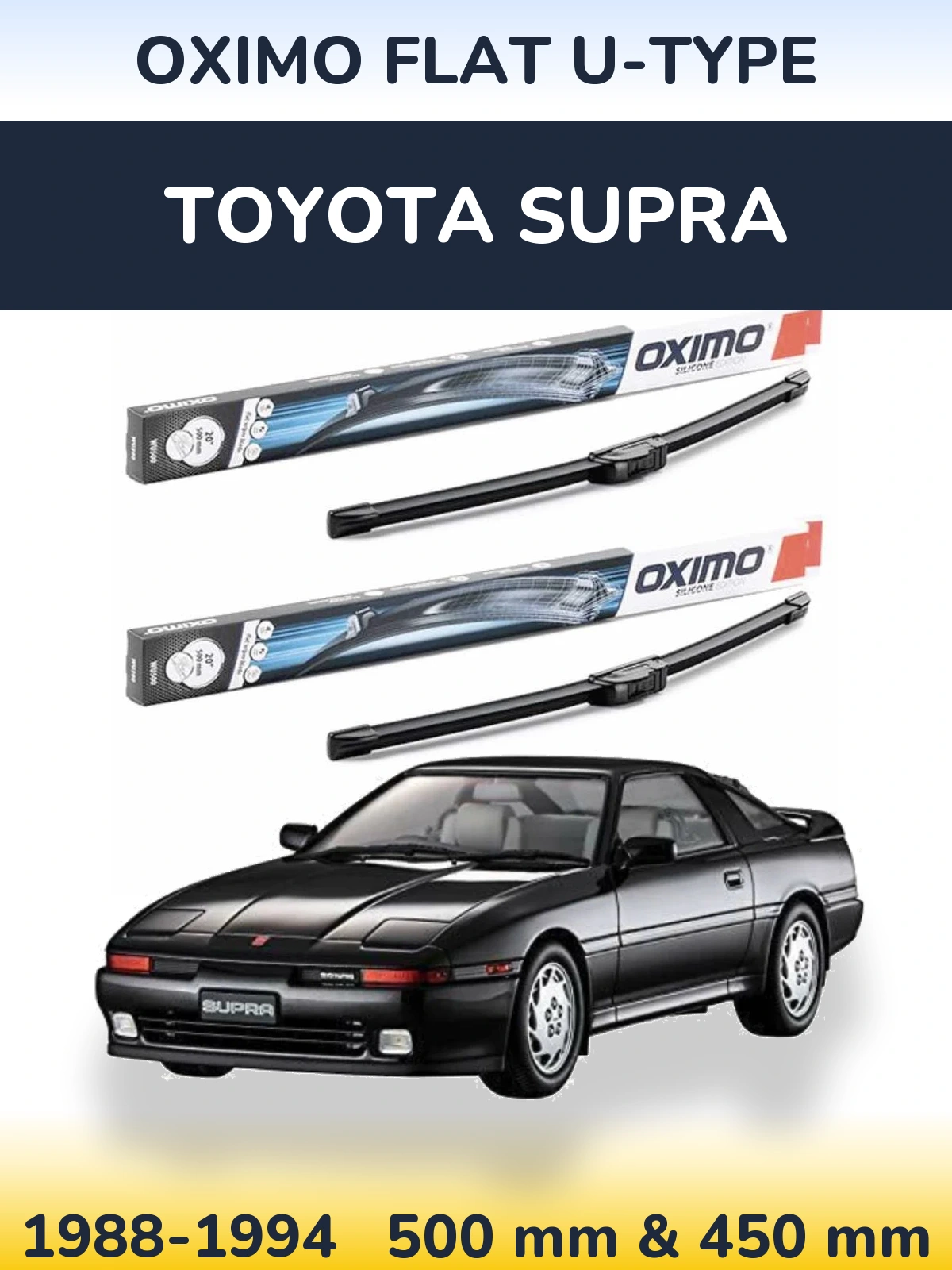Torkarblad Oximo Flat U-type för Toyota Supra