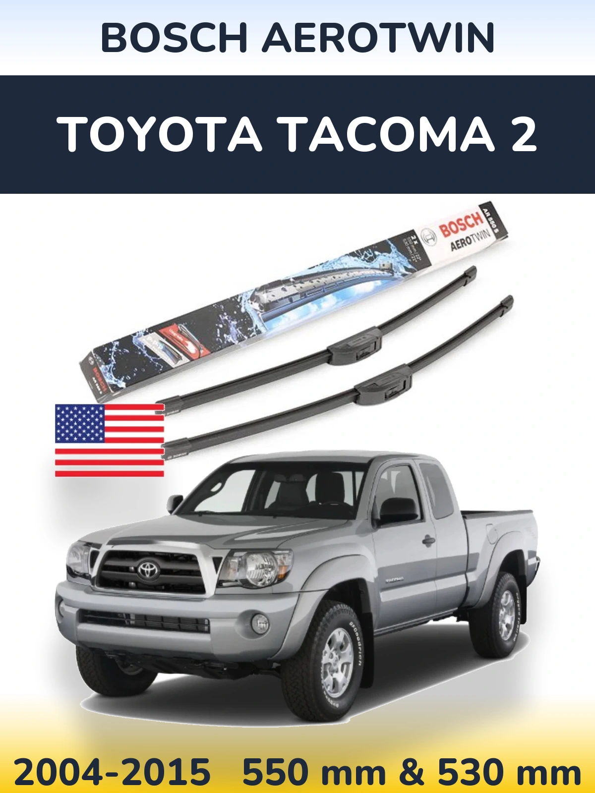 Torkarblad BOSCH AeroTwin för Toyota Tacoma 2