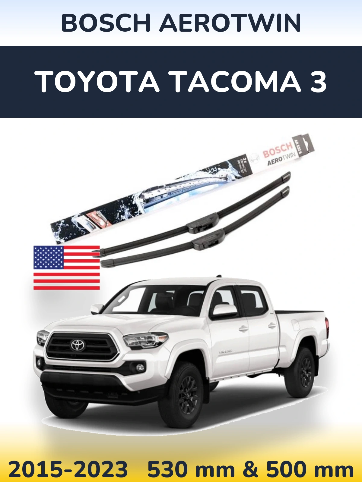 Torkarblad BOSCH AeroTwin för Toyota Tacoma 3