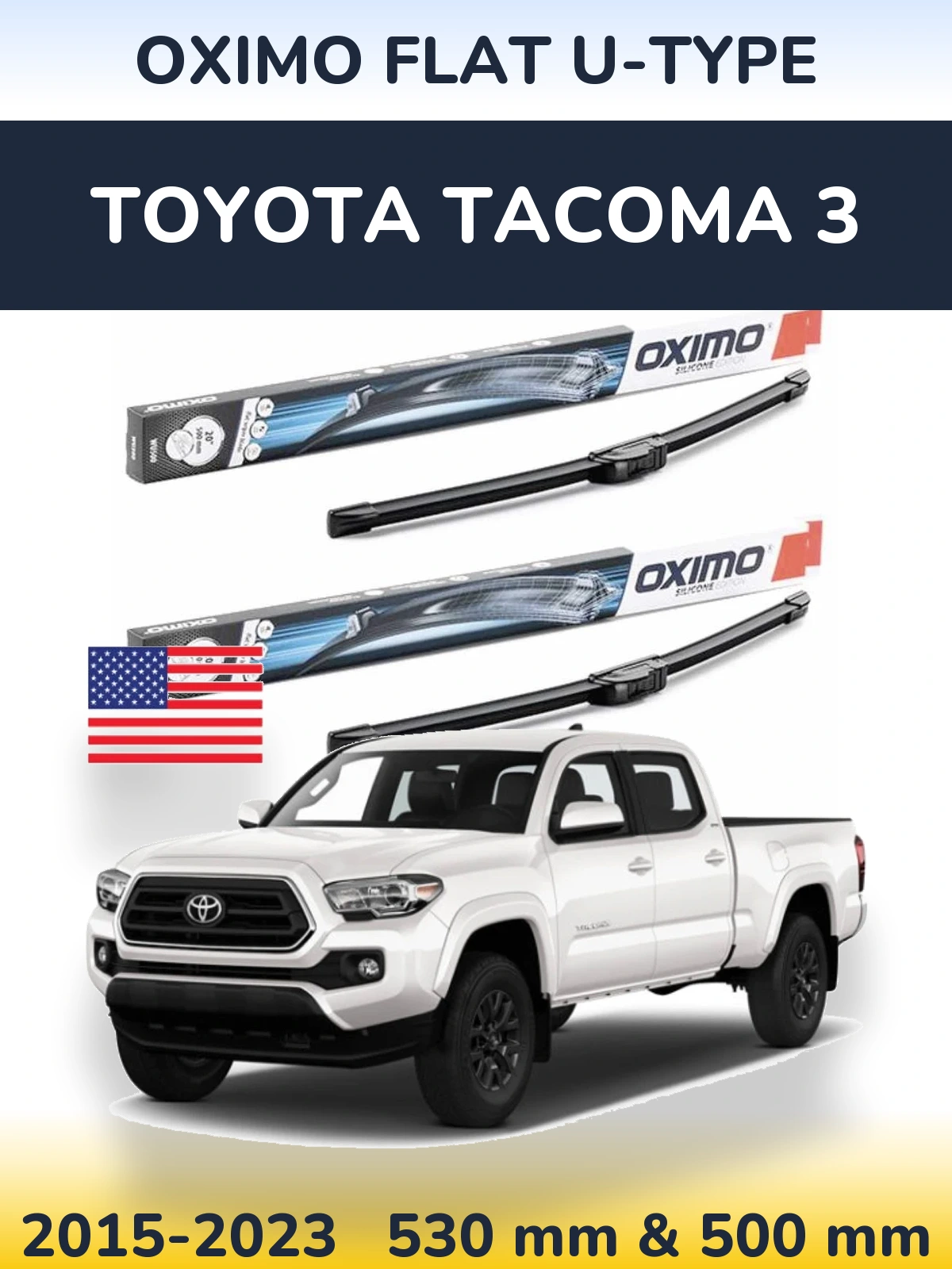 Torkarblad Oximo Flat U-type för Toyota Tacoma 3