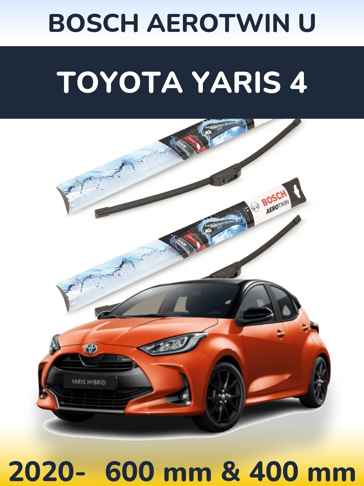 Torkarblad BOSCH AeroTwin U för Toyota Yaris 4