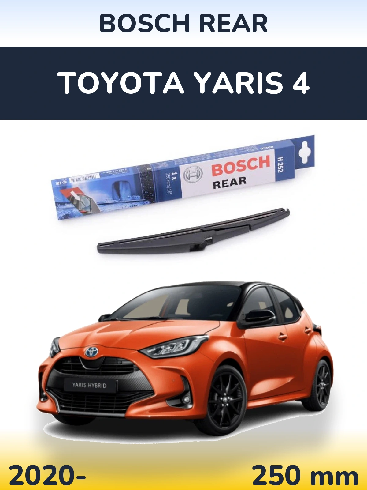 Torkarblad BOSCH Rear för Toyota Yaris 4