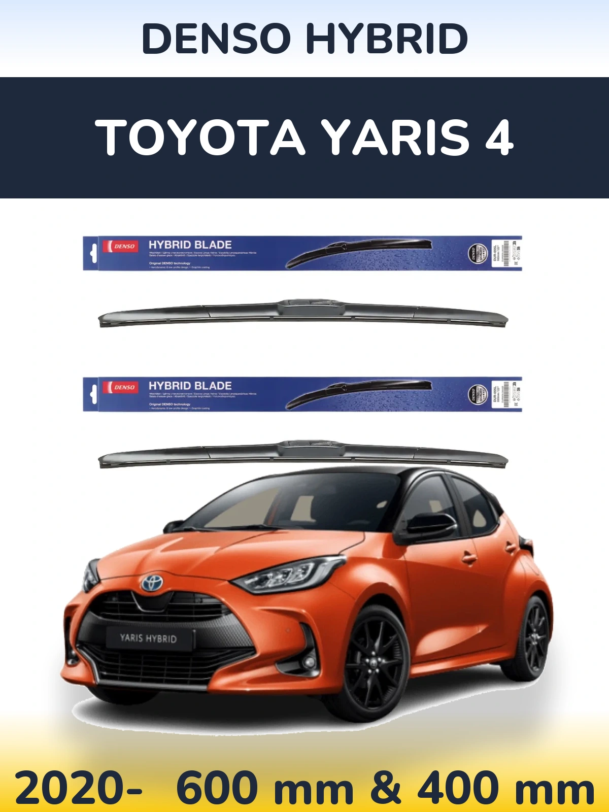 Torkarblad Denso Hybrid för Toyota Yaris 4