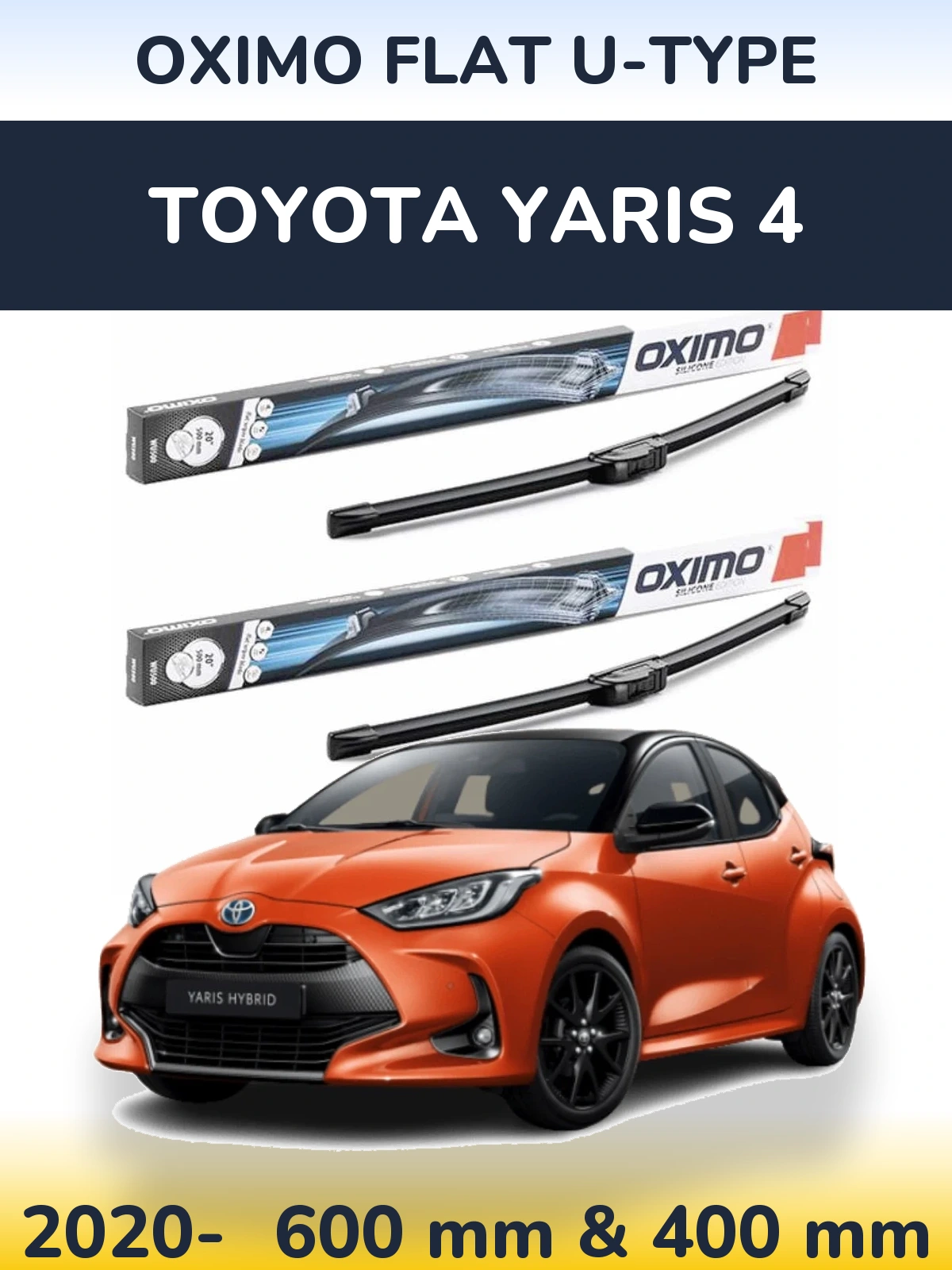Torkarblad Oximo Flat U-type för Toyota Yaris 4