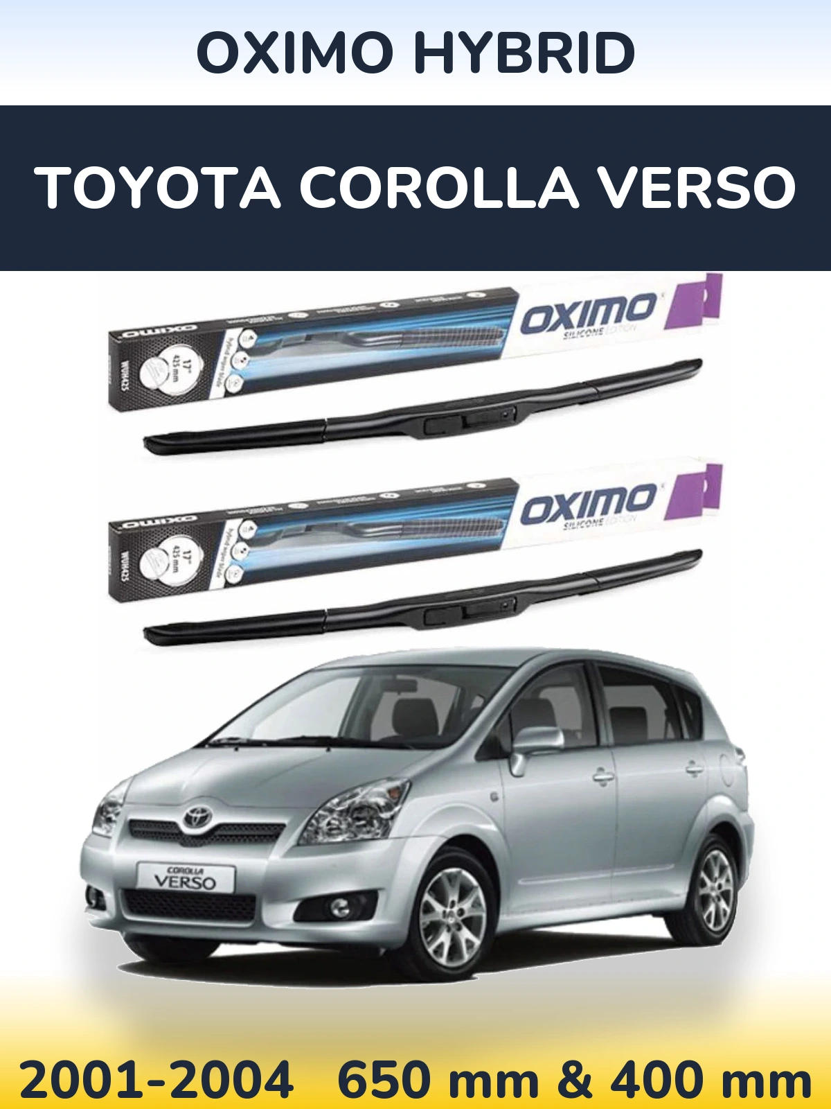 Torkarblad Oximo Hybrid för Toyota Corolla Verso