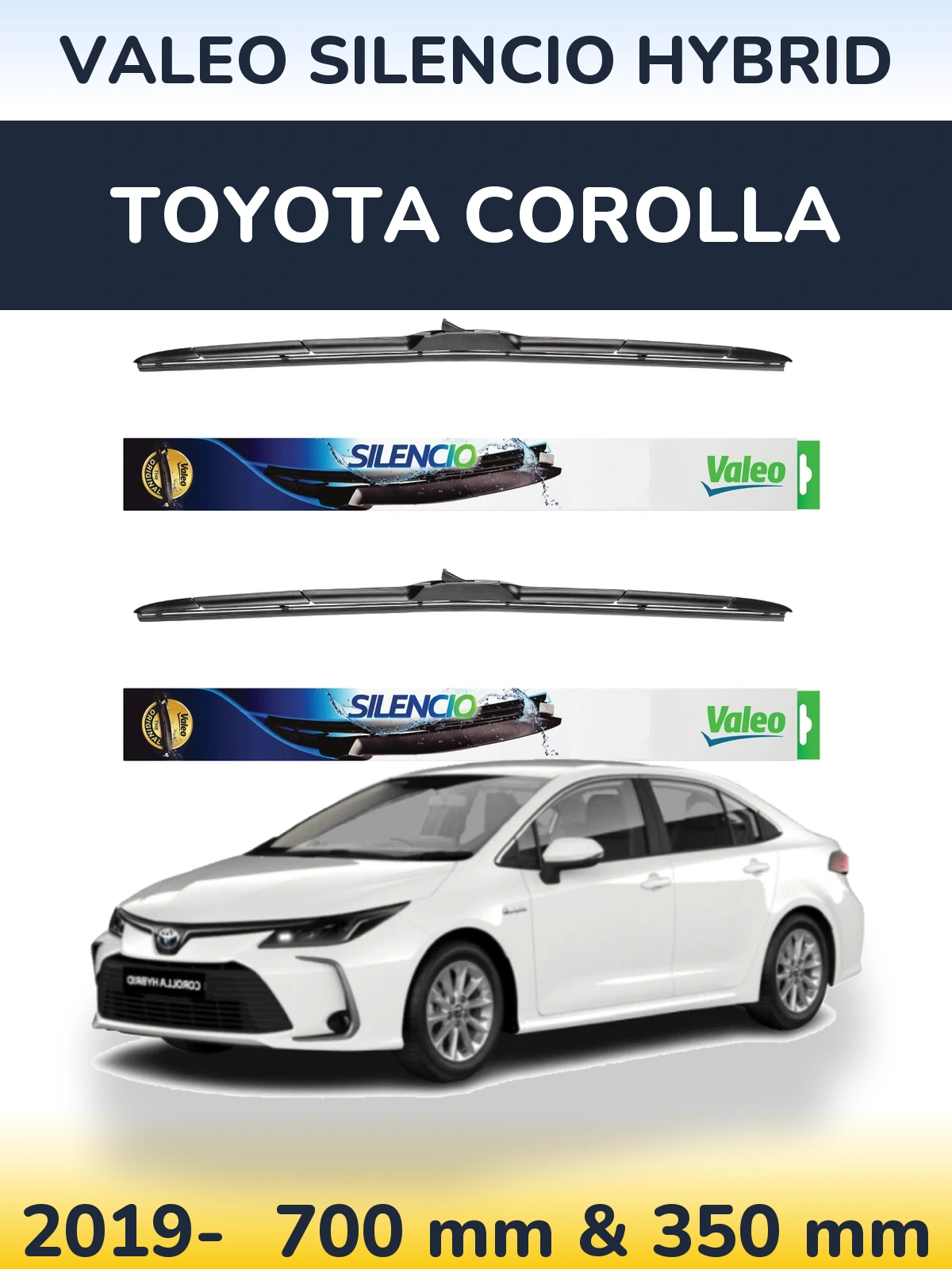 Torkarblad Valeo Silencio Hybrid för Toyota Corolla