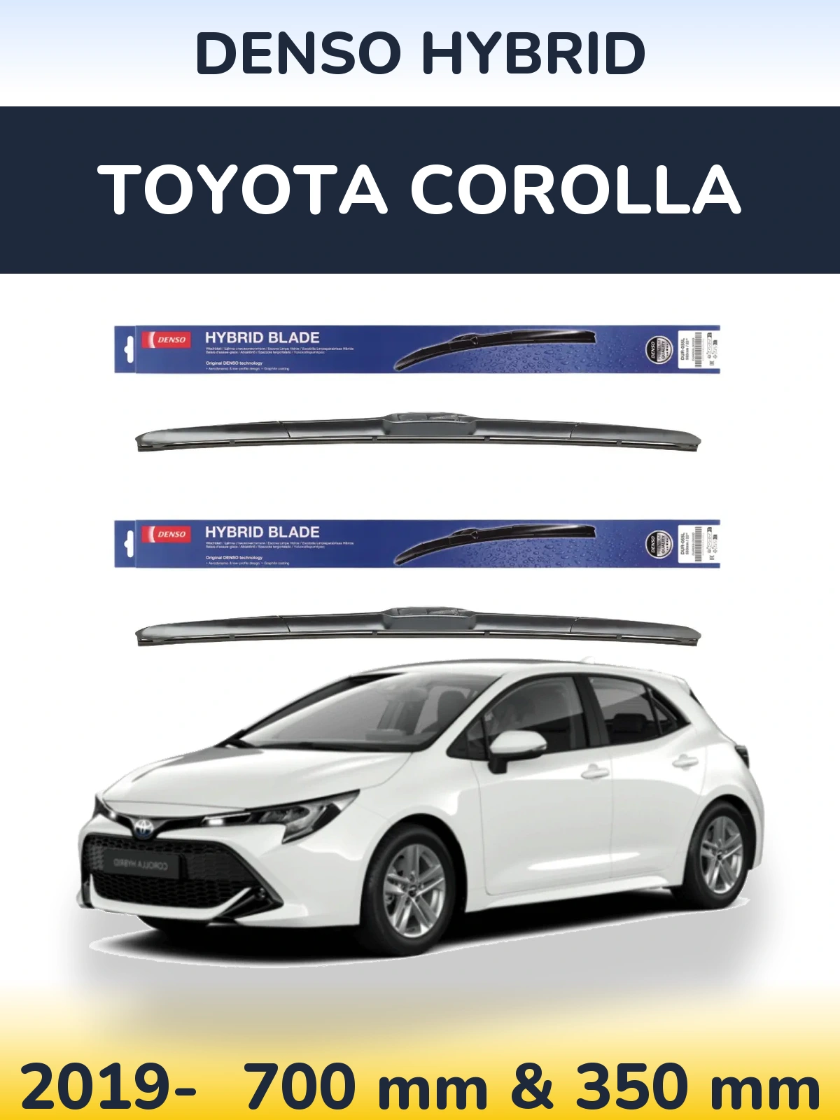 Torkarblad Denso Hybrid för Toyota Corolla