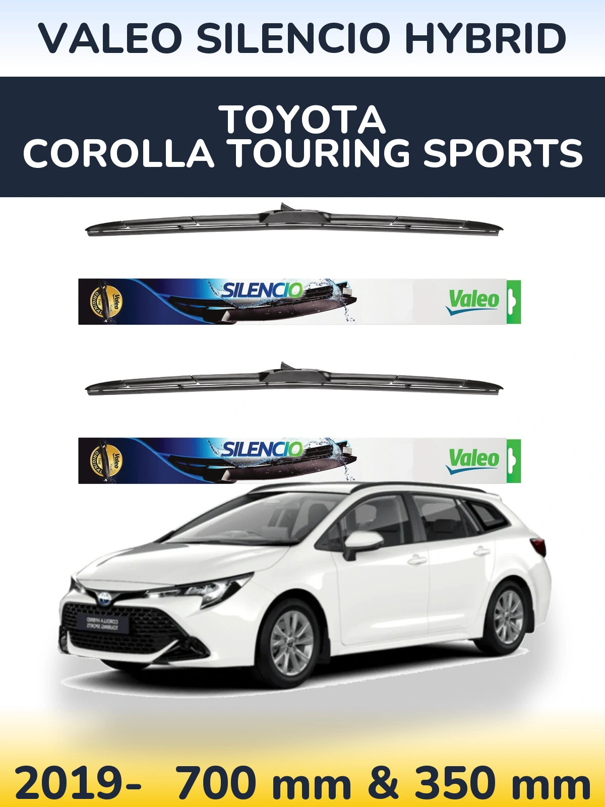Torkarblad Valeo Silencio Hybrid för Toyota Corolla Touring Sports