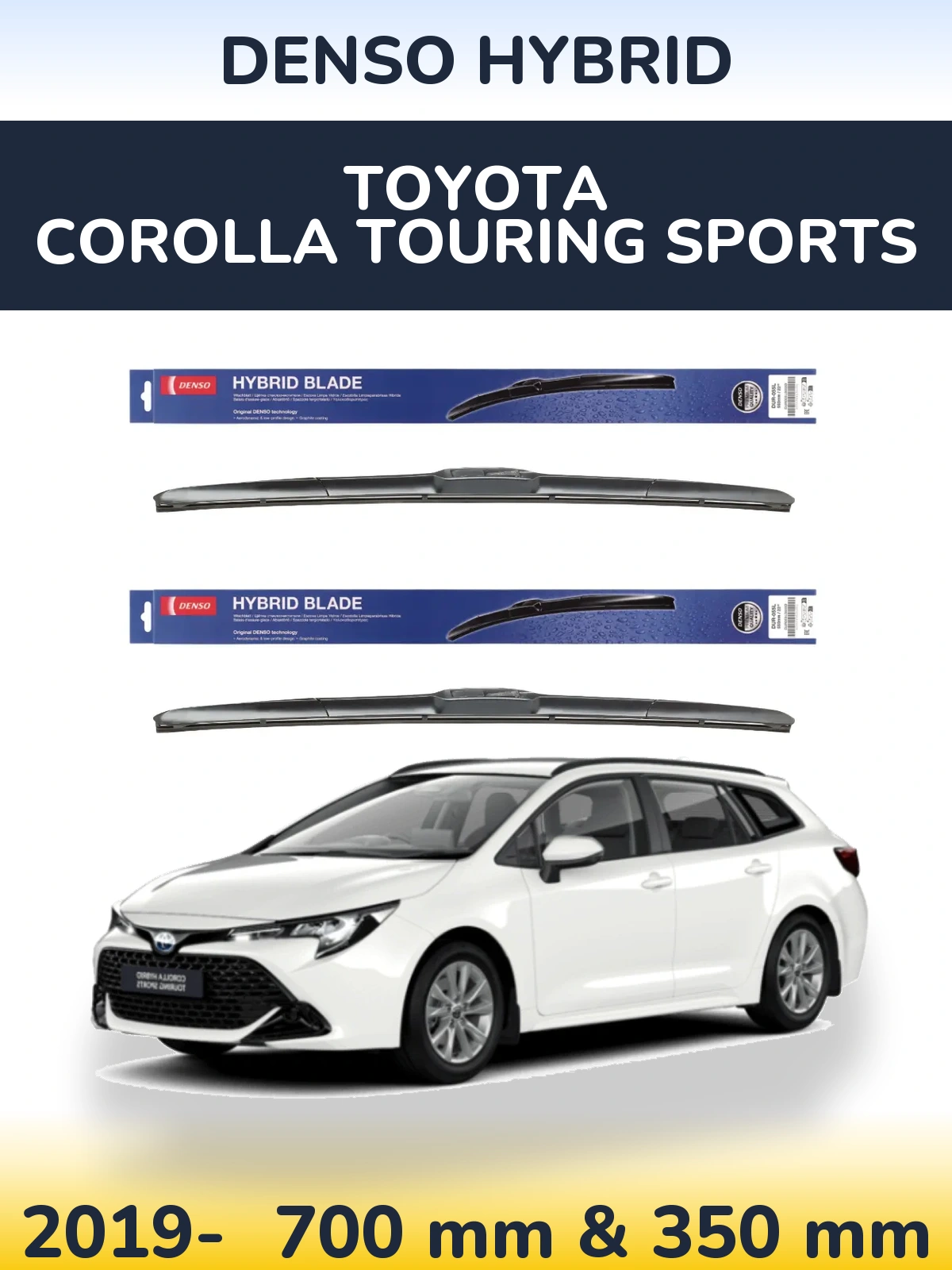 Torkarblad Denso Hybrid för Toyota Corolla Touring Sports