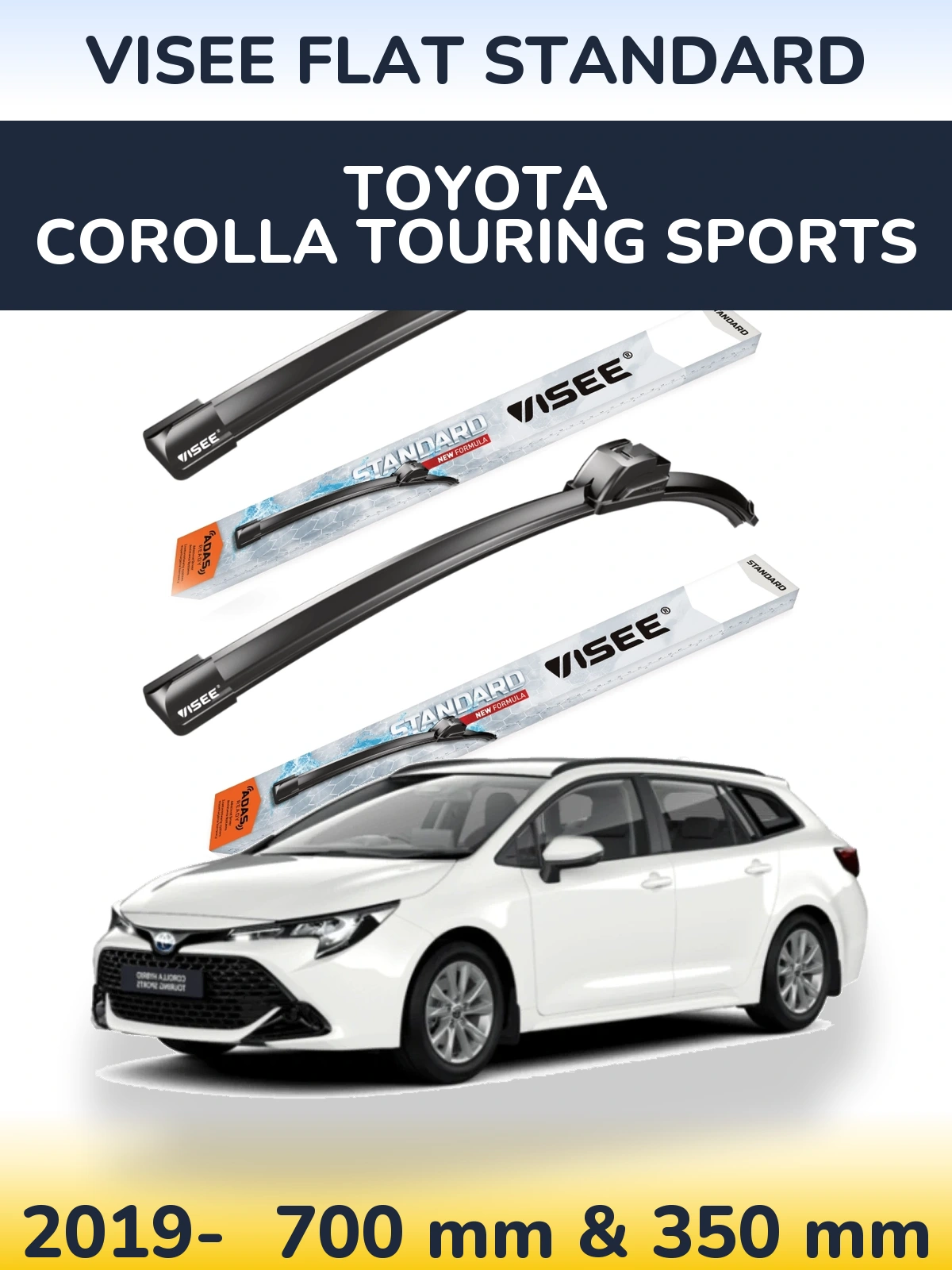 Torkarblad VISEE FLAT STANDARD för Toyota Corolla Touring Sports