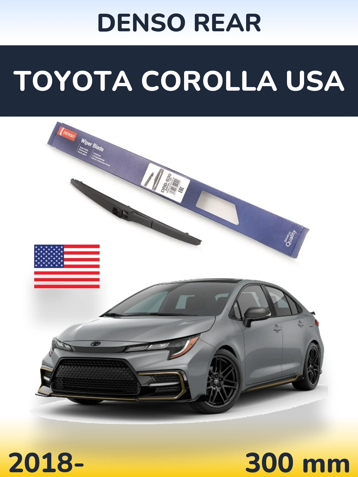Torkarblad Denso Rear för Toyota Corolla USA