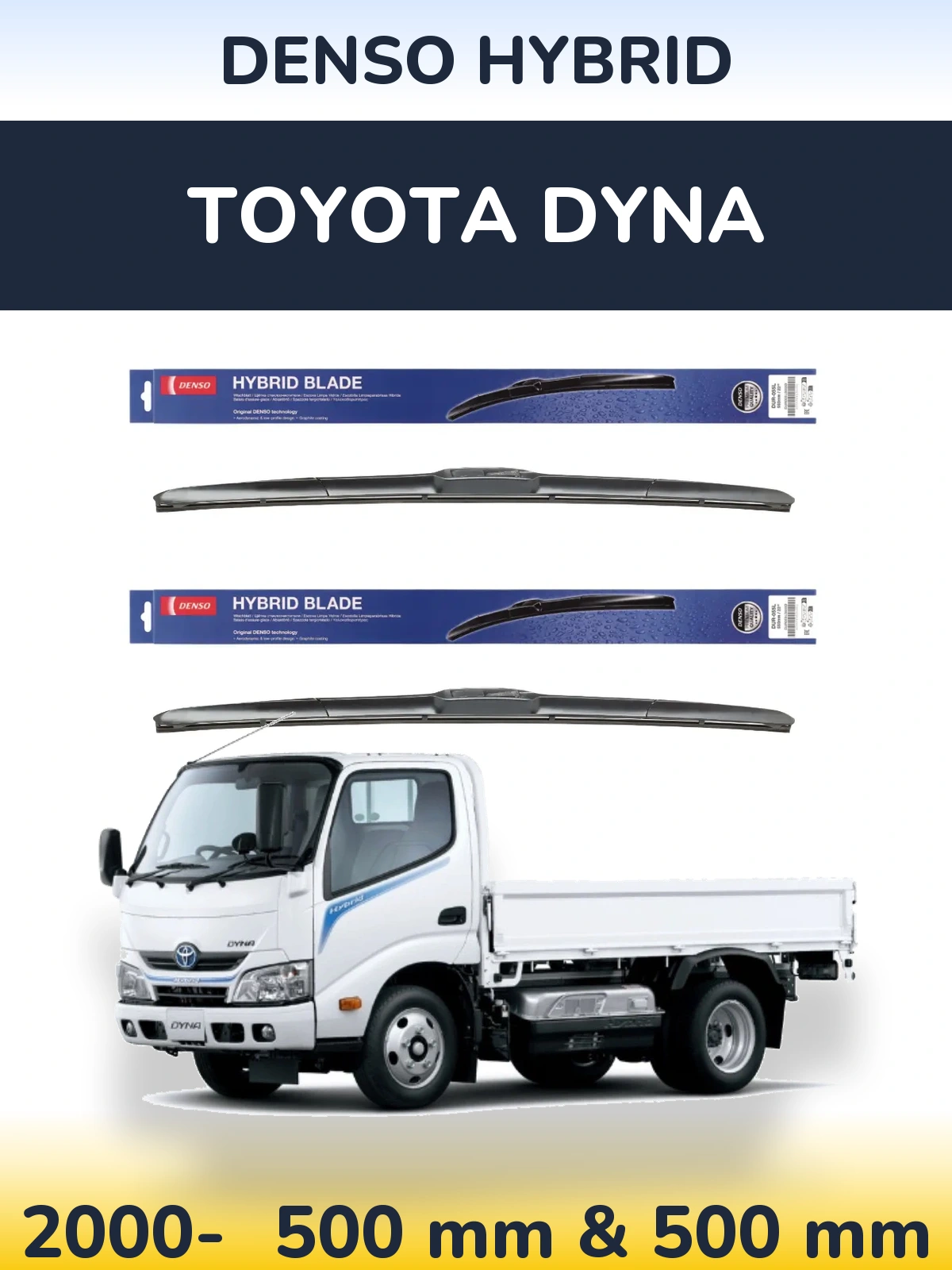 Torkarblad Denso Hybrid för Toyota Dyna