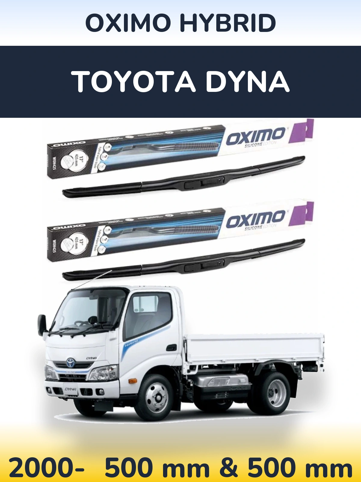 Torkarblad Oximo Hybrid för Toyota Dyna