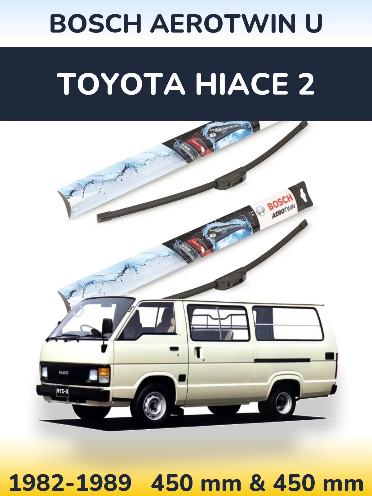 Torkarblad BOSCH AeroTwin U för Toyota Hiace 2