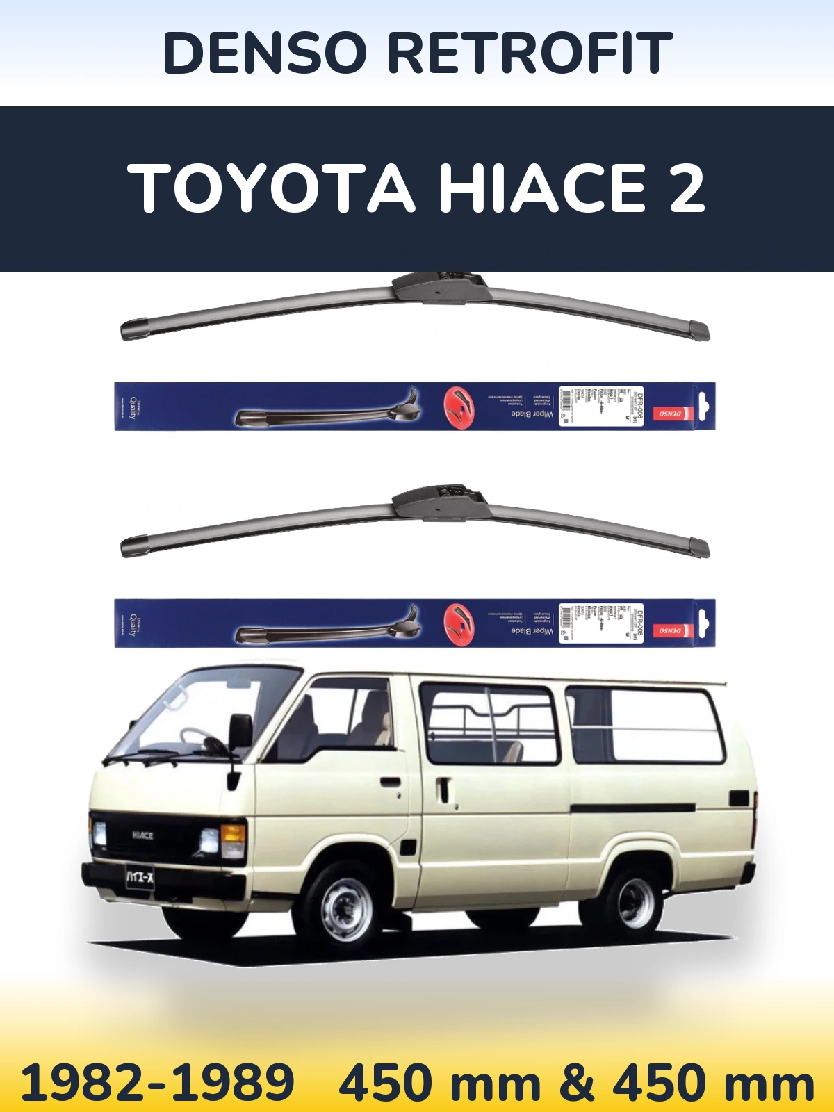 Torkarblad Denso Retrofit för Toyota Hiace 2