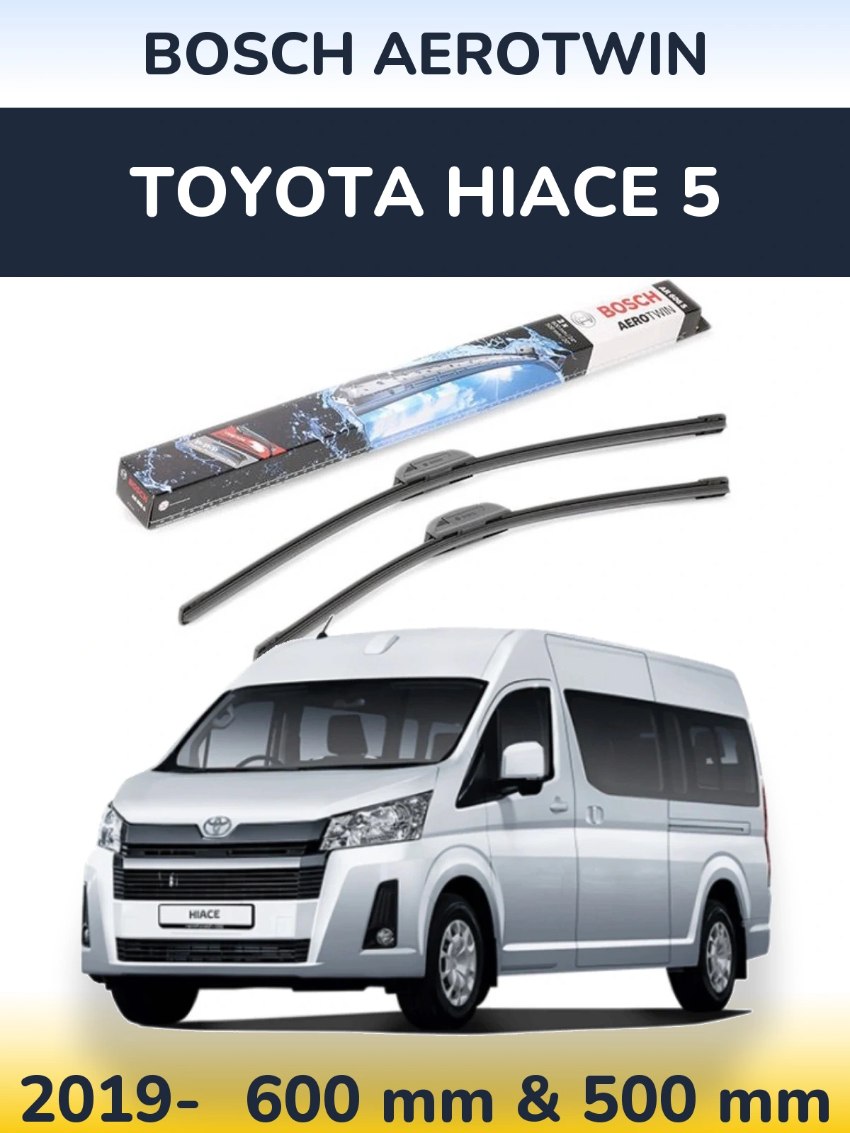 Torkarblad BOSCH AeroTwin för Toyota Hiace 5