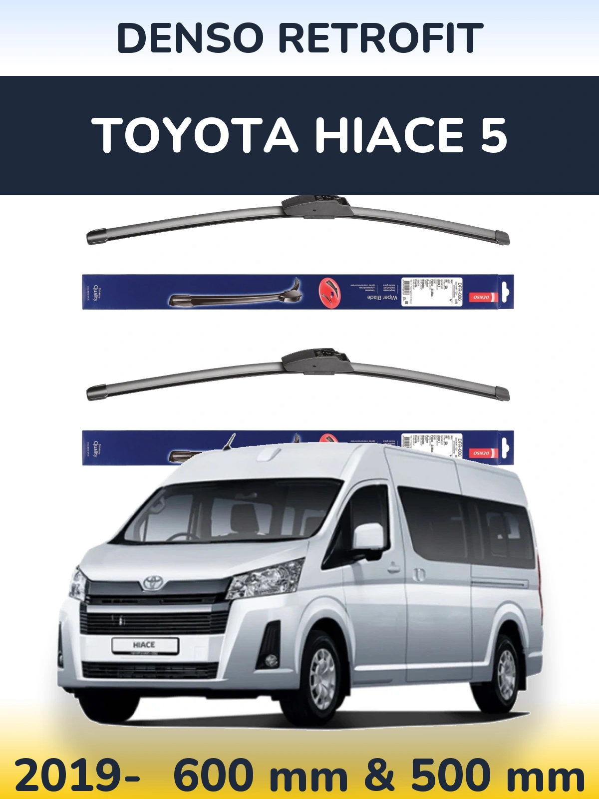 Torkarblad Denso Retrofit för Toyota Hiace 5