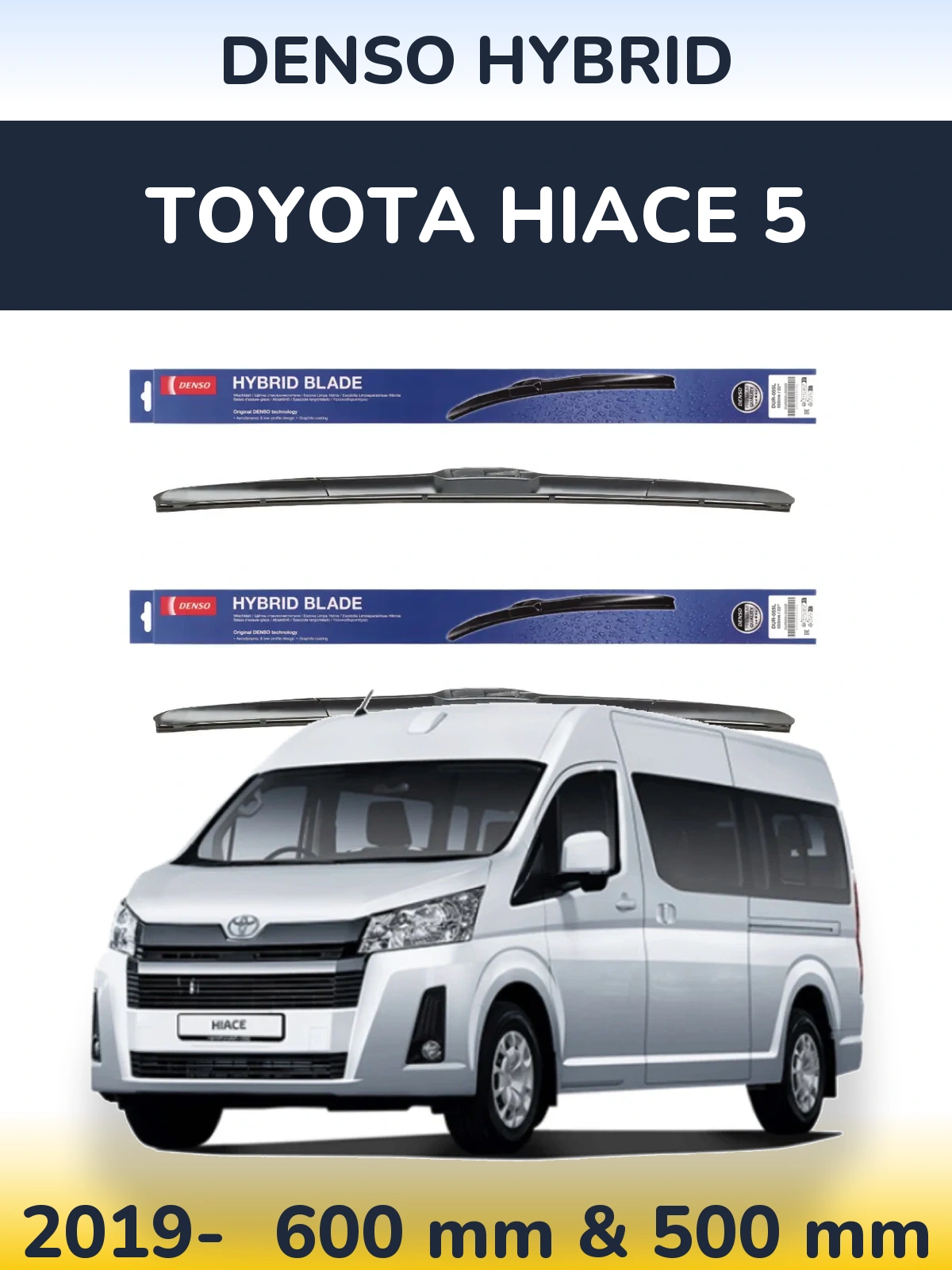 Torkarblad Denso Hybrid för Toyota Hiace 5
