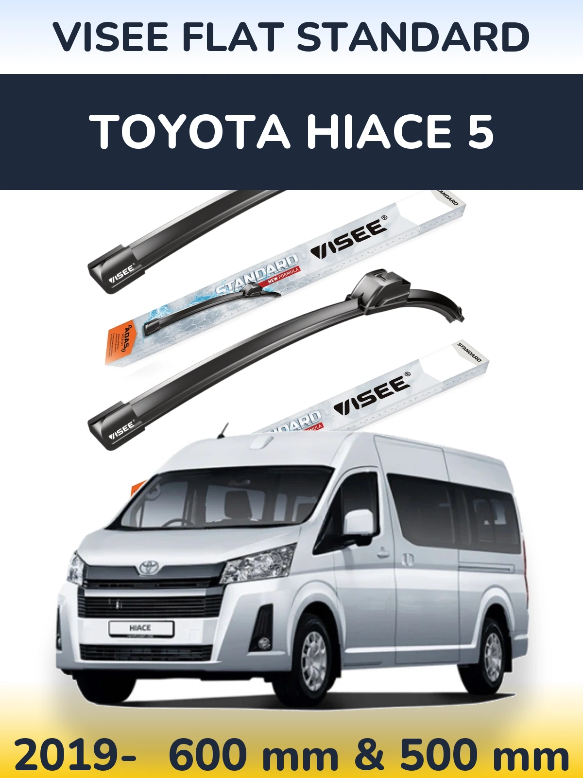 Torkarblad VISEE FLAT STANDARD för Toyota Hiace 5