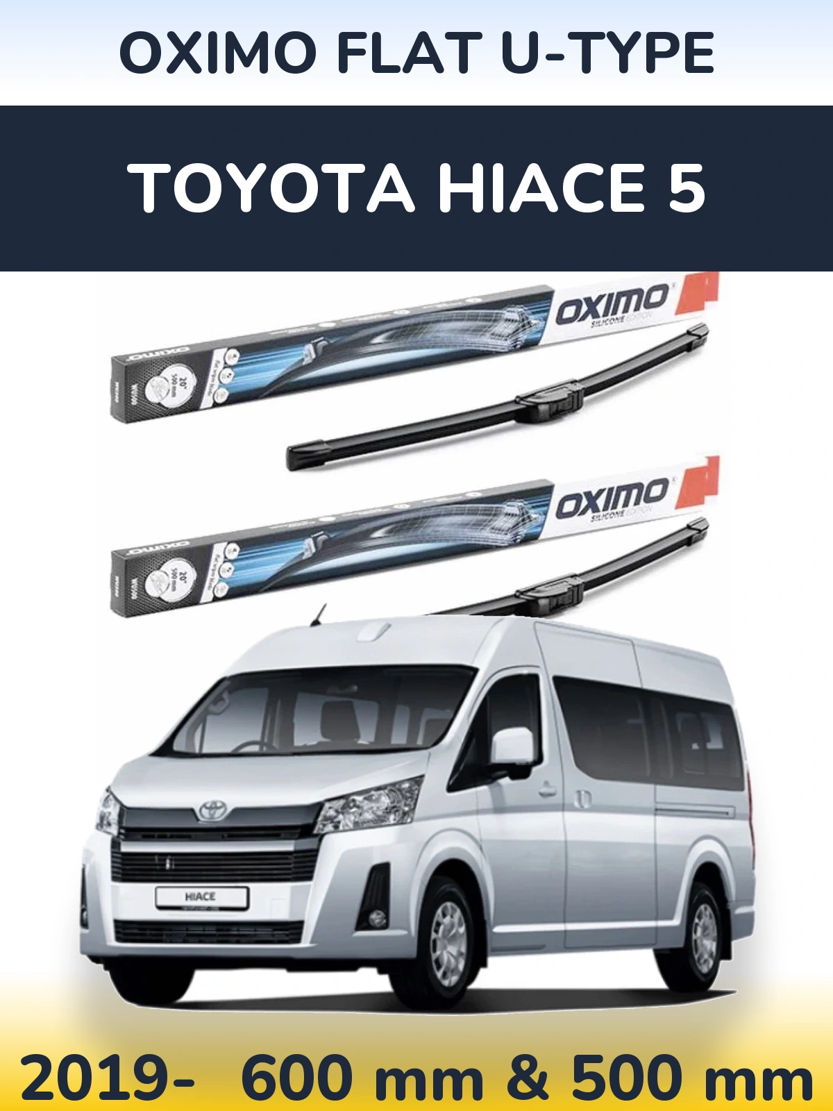 Torkarblad Oximo Flat U-type för Toyota Hiace 5