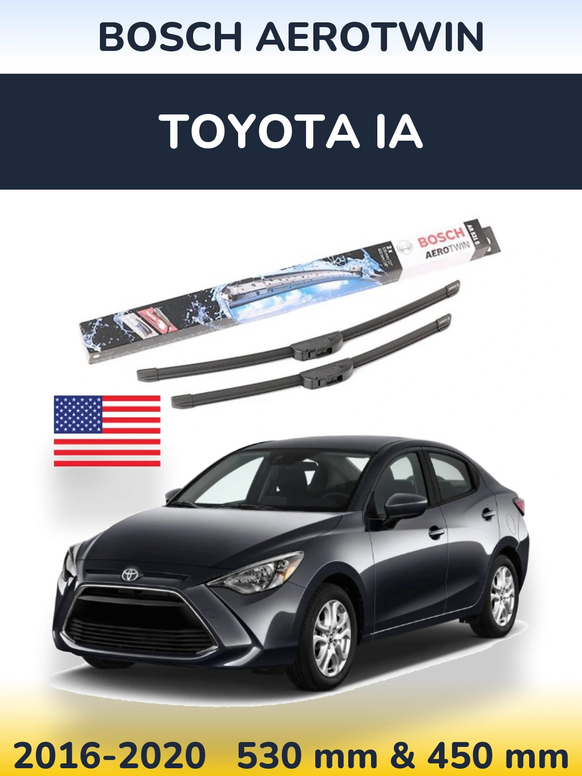 Torkarblad BOSCH AeroTwin för Toyota iA