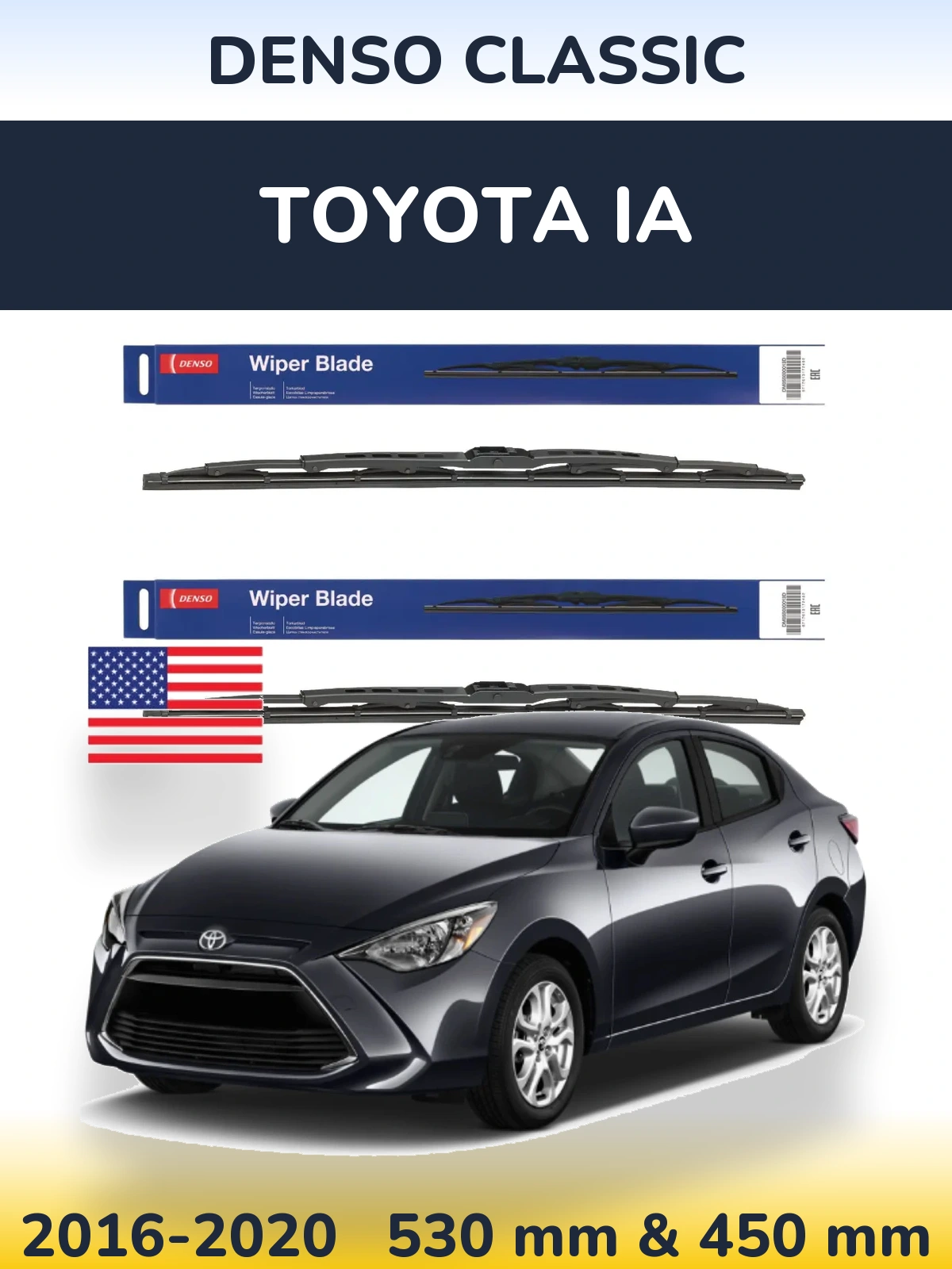 Torkarblad Denso Classic för Toyota iA