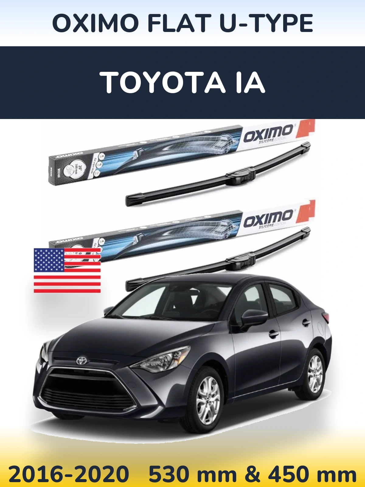 Torkarblad Oximo Flat U-type för Toyota iA