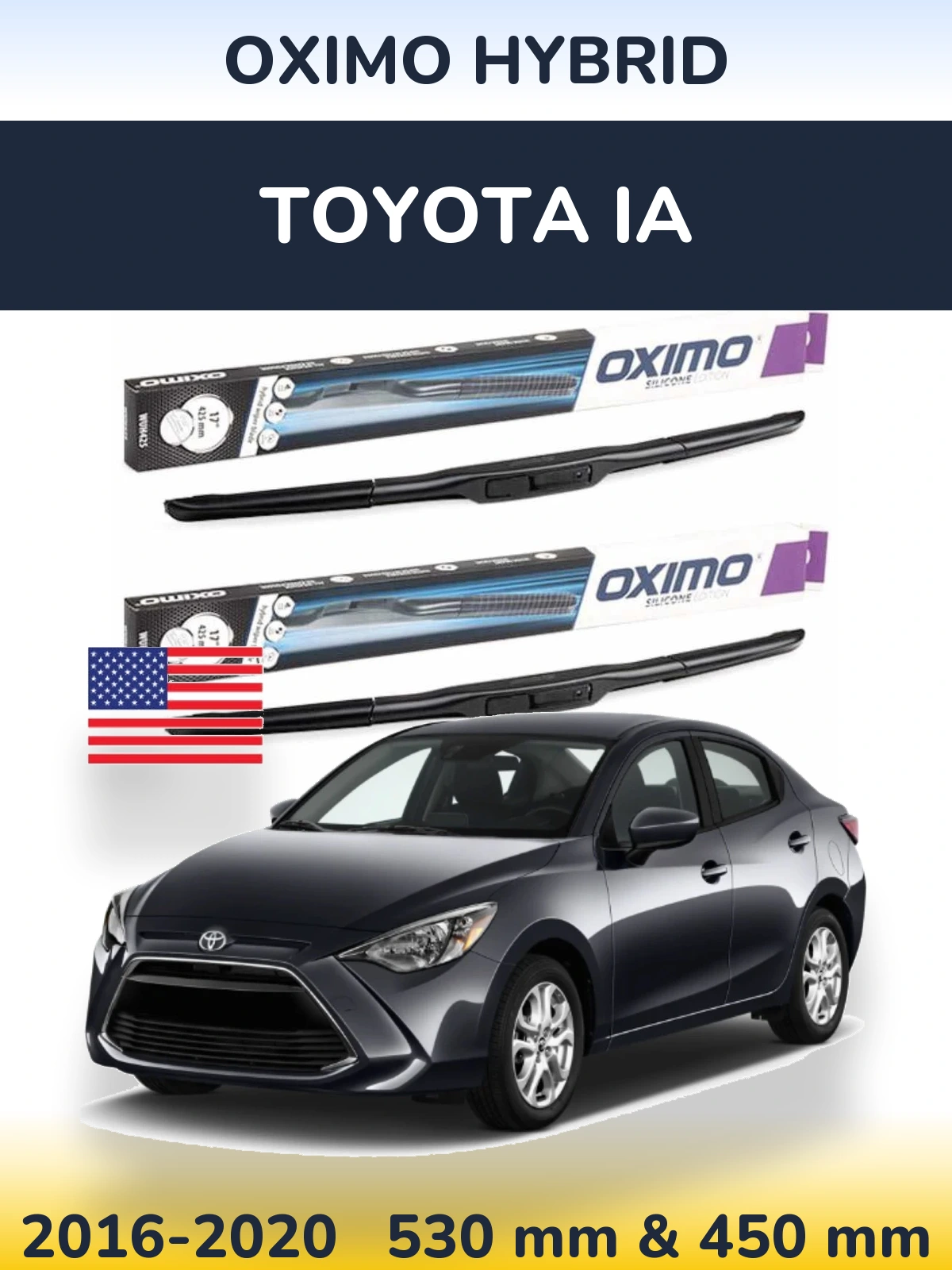 Torkarblad Oximo Hybrid för Toyota iA