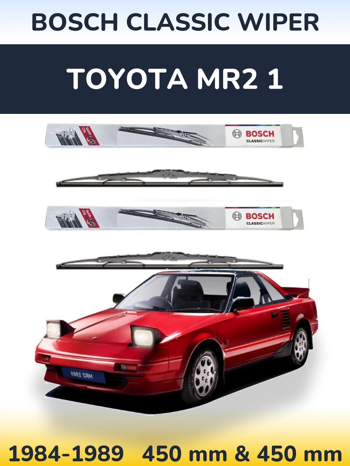 Torkarblad BOSCH Classic Wiper för Toyota MR2 1